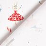 Cotton Cretonne dancing animals – white/red,  thumbnail number 4