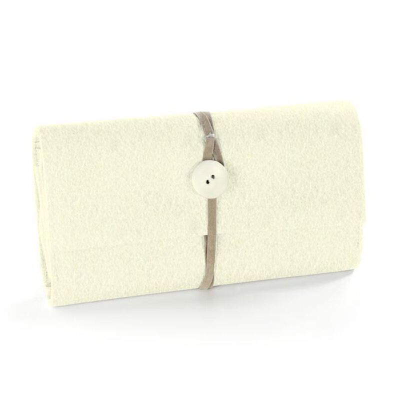 Felt 90 cm / 1 mm thick – offwhite,  image number 4