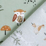 Cotton Poplin animals in the wood – pastel green,  thumbnail number 4
