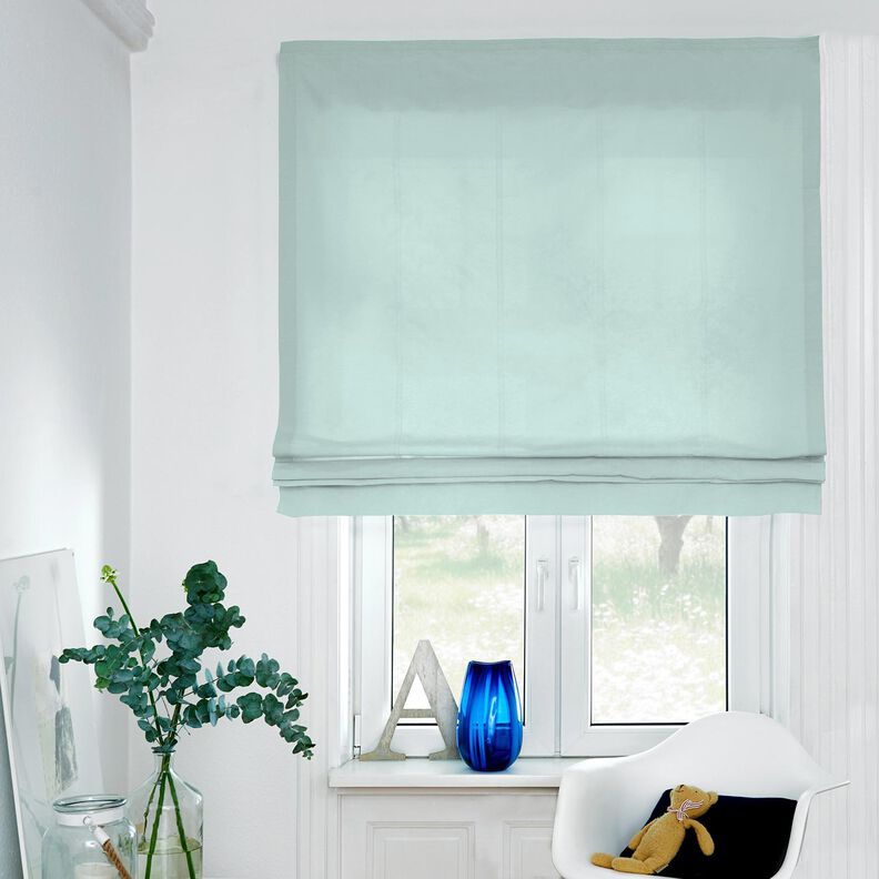pure heavy linen Plain – pale mint,  image number 5