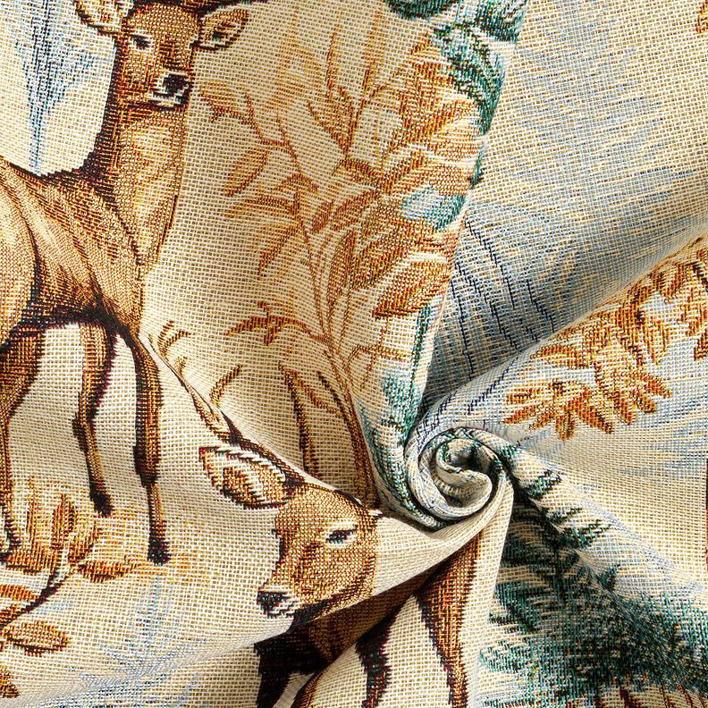 Decor Fabric Tapestry Fabric autumn forest &ndash; light beige/green,  image number 3