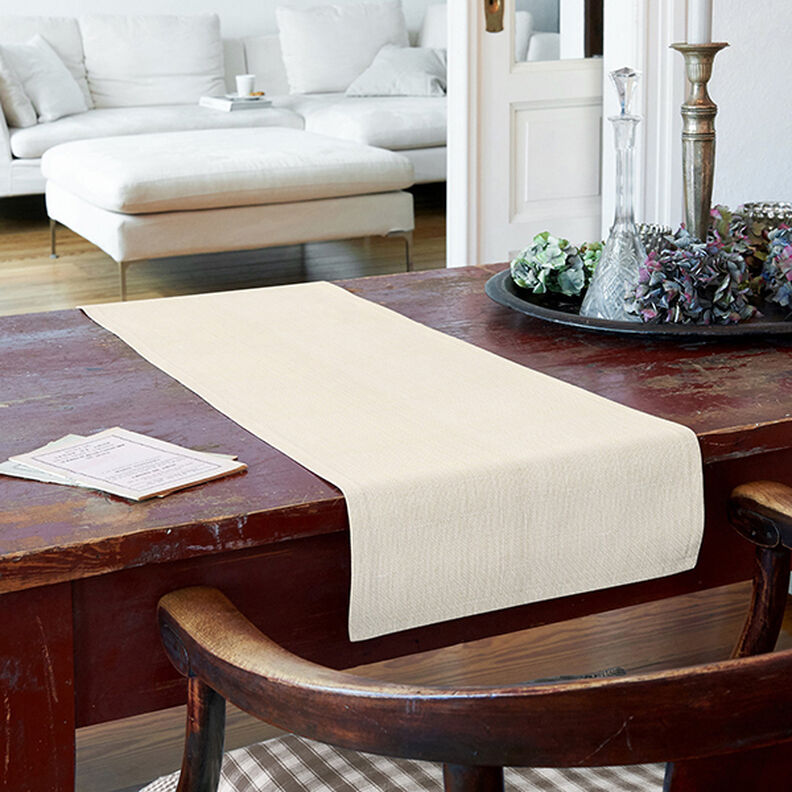 Decor Fabric Jute Plain 150 cm – ivory,  image number 7