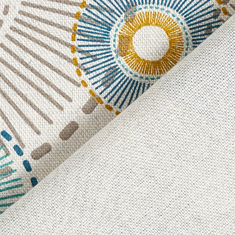 Half Panama Decor Fabric Circles – blue, image number 4