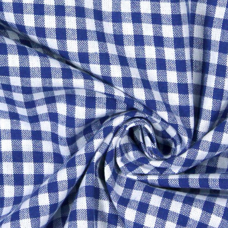 Cotton Vichy check 0,5 cm – royal blue/white,  image number 2