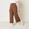 Linen fabric Ramie mix medium – chestnut,  thumbnail number 8