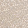 Coated Cotton abstract mini leaves – beige/white,  thumbnail number 1
