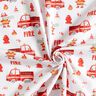 Cotton Jersey crocodile fire brigade Digital Print – white,  thumbnail number 3