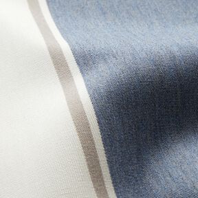 Outdoor Fabric Canvas fine stripes – offwhite/blue grey, 