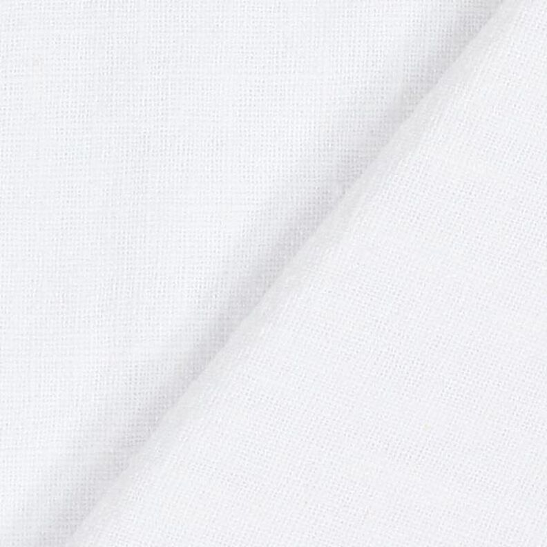 Linen fabric ramie mix stonewashed, heavy quality – white,  image number 3