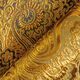 Garment jacquard, metallic paisley – gold/black,  thumbnail number 4