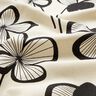 Decor Fabric Half Panama abstract clover &ndash; natural/black,  thumbnail number 2