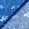 viscose fabric dandelions – royal blue/white,  thumbnail number 4