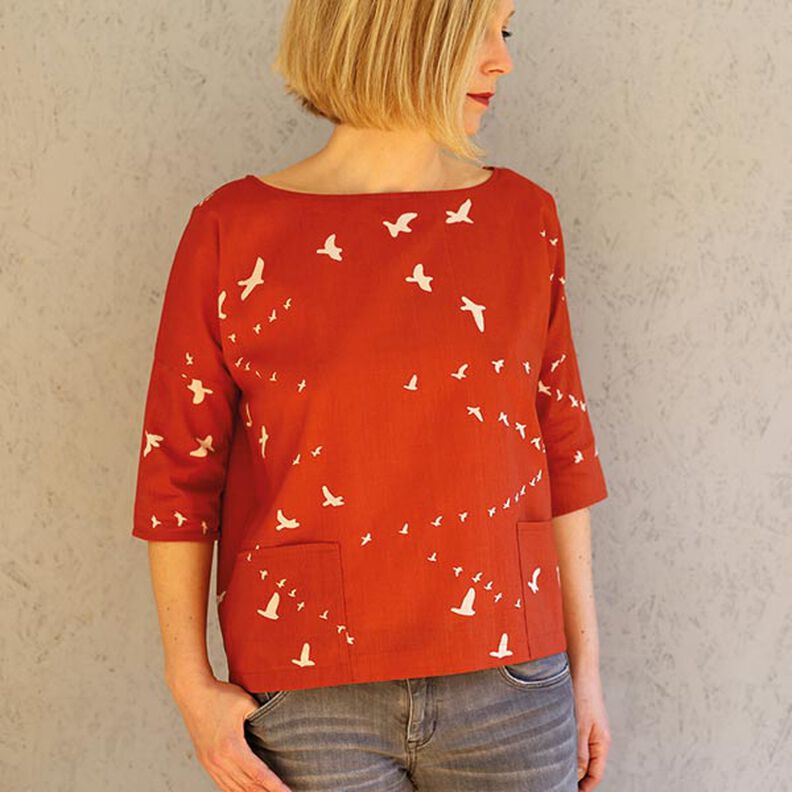 WOMAN AIKO - short blouse with pockets, Studio Schnittreif  | XXS -  L,  image number 3