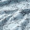 Cotton Blend Jersey Elephant swarm – silver blue,  thumbnail number 2