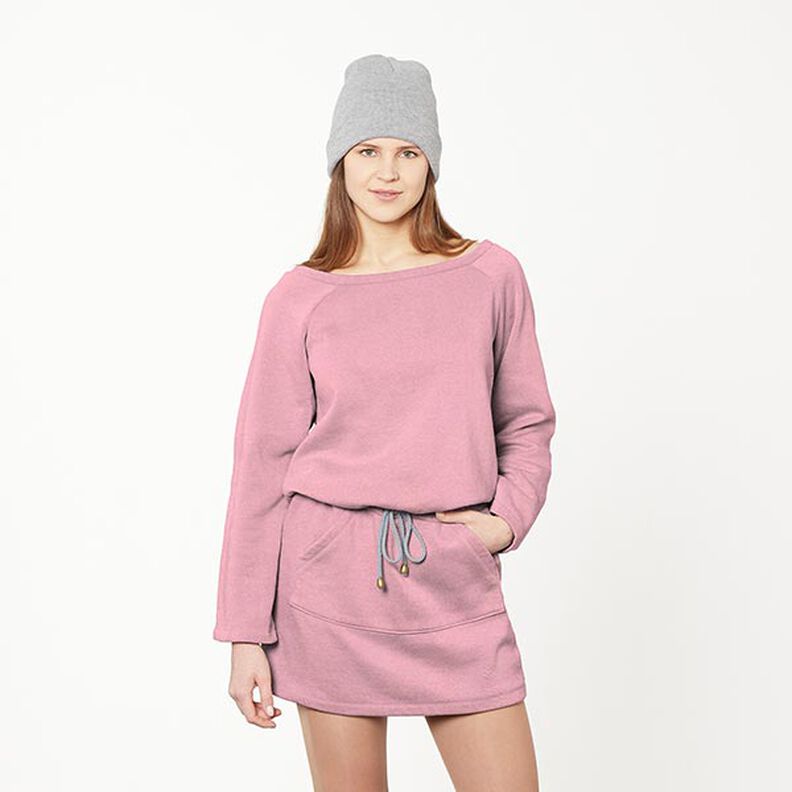 Brushed Sweatshirt Fabric – dusky pink,  image number 7