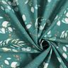 Cotton Poplin Digital Print Eucalyptus – petrol,  thumbnail number 3