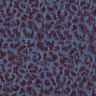Trouser fabric denim look leopard print – aubergine/denim blue,  thumbnail number 1