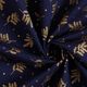 Christmas tree cotton poplin fabric – navy blue,  thumbnail number 3