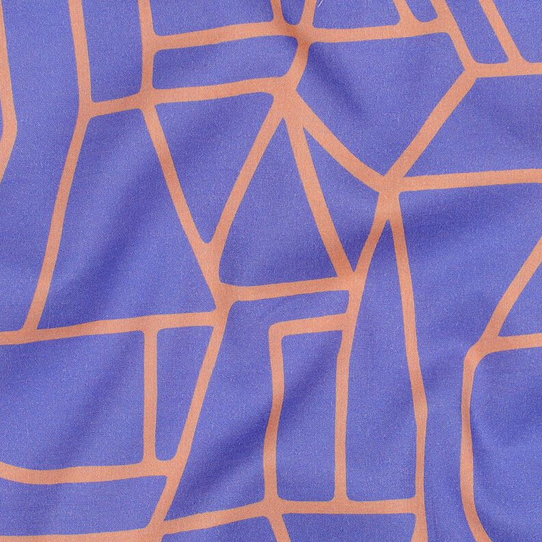 Cotton voile Town | Nerida Hansen – blue lilac/peach orange,  image number 2