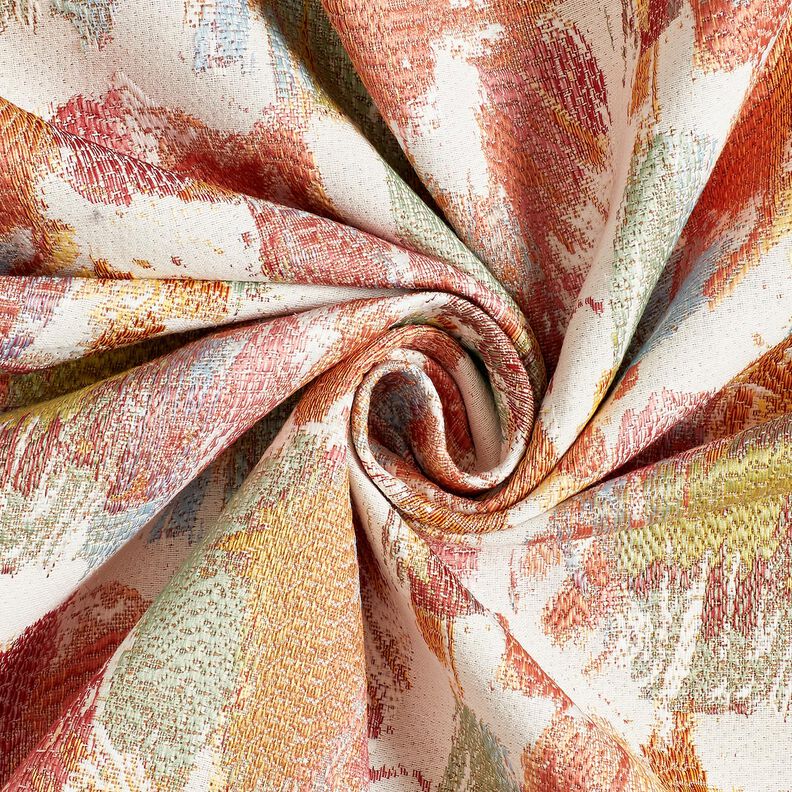 Decor Fabric Tapestry Fabric abstract art – light beige/pale berry,  image number 3