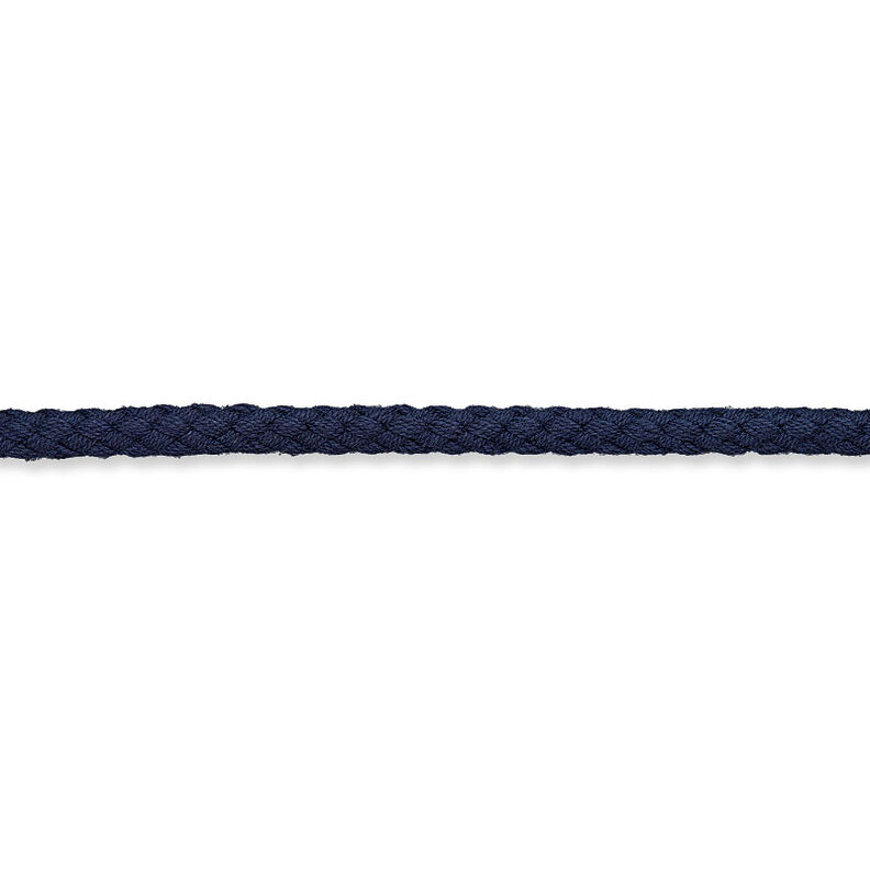 Cotton cord [Ø 5 mm] – navy blue,  image number 2