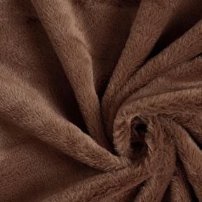 high-quality solid-color faux fur – brown, 