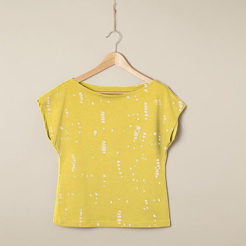 Cotton jersey, distressed – lemon yellow,  image number 6