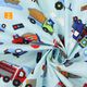Cotton Cretonne Vehicles – light blue,  thumbnail number 2
