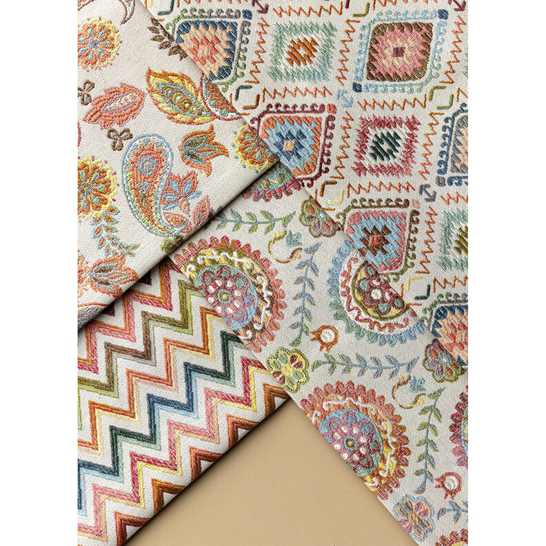 Decor Fabric Jacquard Indian carpet – light beige,  image number 6