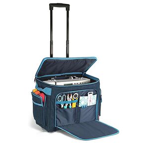 Sewing machine trolley | PRYM - denim/turquoise, 