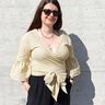 Cotton Viscose Blend stripes – curry yellow/offwhite,  thumbnail number 10