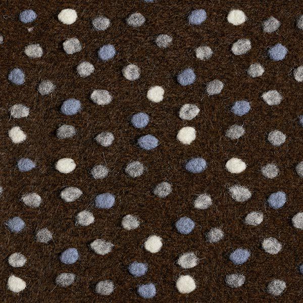 Wool knit colourful flecks – dark brown,  image number 1
