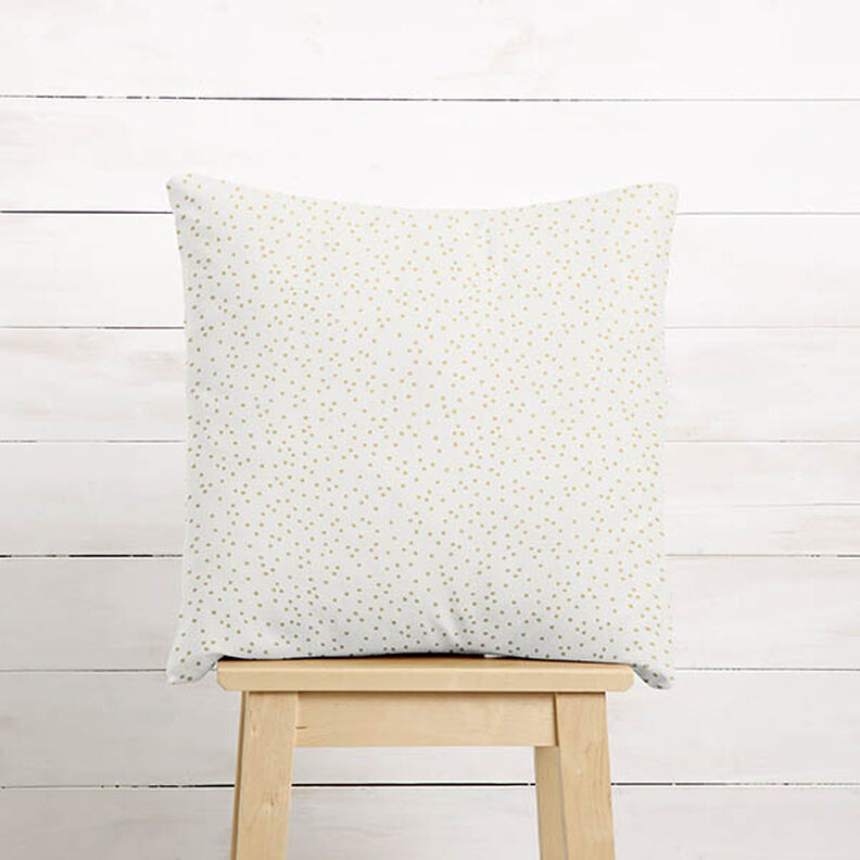 Cotton Poplin Fine Dots – offwhite/gold, image number 7