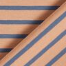 Narrow & Wide Stripes Cotton Jersey – copper/denim blue,  thumbnail number 4