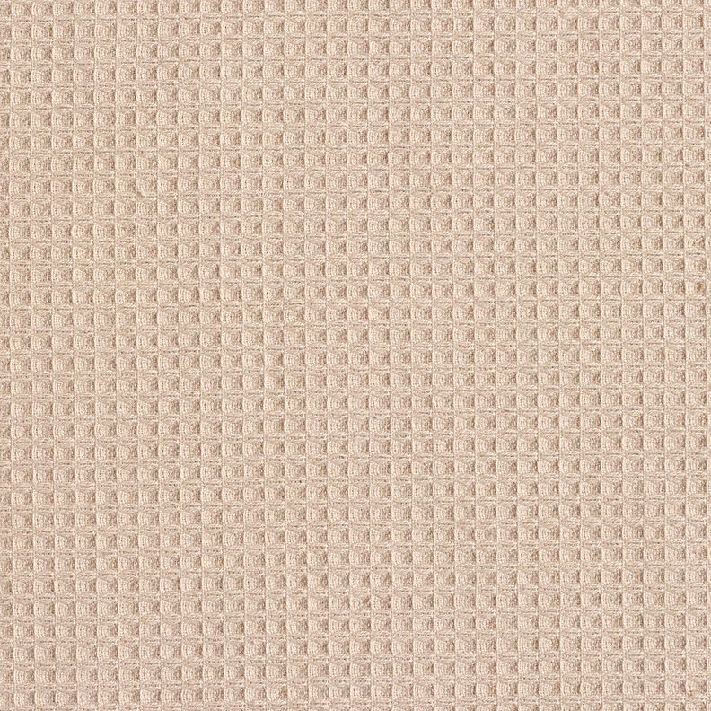Towelling Fabric/Waffle Piqué Plain – light taupe,  image number 6