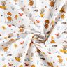 Cotton Poplin Bear and Mouse by the Sea – white,  thumbnail number 3