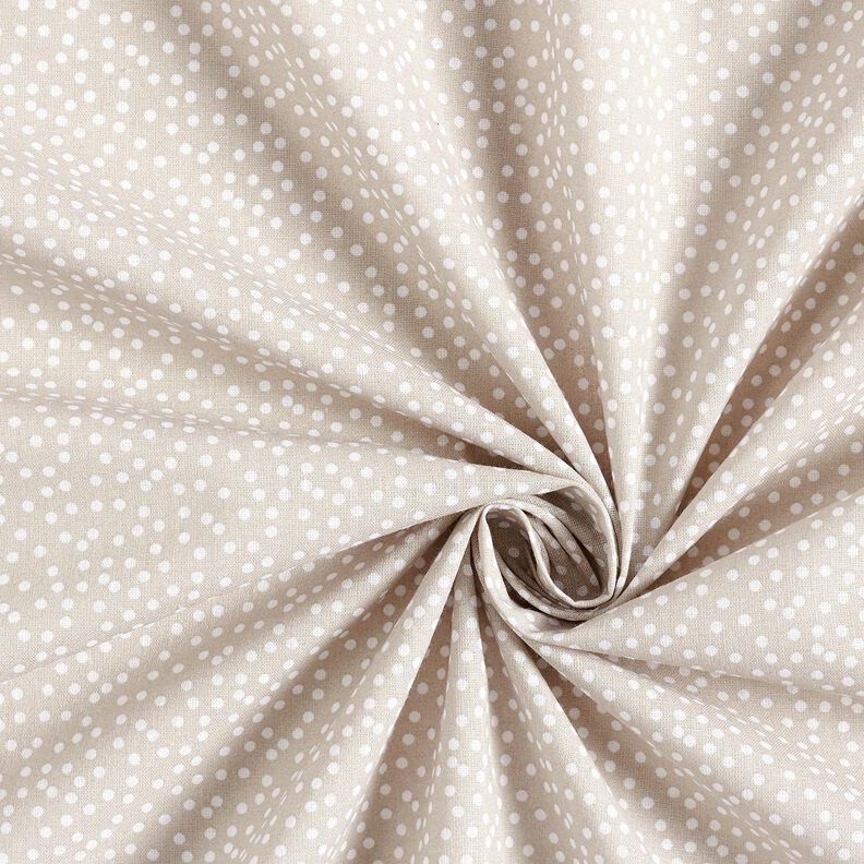 Cotton Cretonne Irregular Dots – sand,  image number 4
