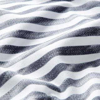 Cotton jersey, mottled stripes – white/light grey, 