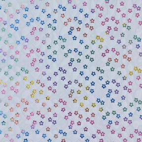 Soft Mesh glitter flowers – denim blue, 