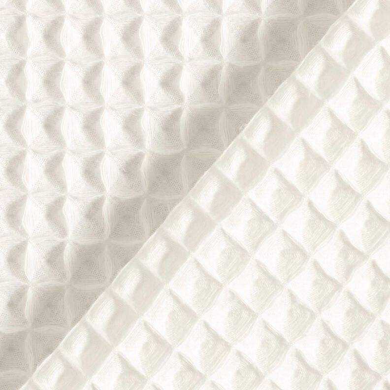 Waffle Piqué large honeycombs – offwhite,  image number 4