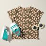 Cotton Jersey cute little flowers – khaki,  thumbnail number 5