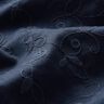 Tendril embroidery stretch gabardine – navy blue,  thumbnail number 2