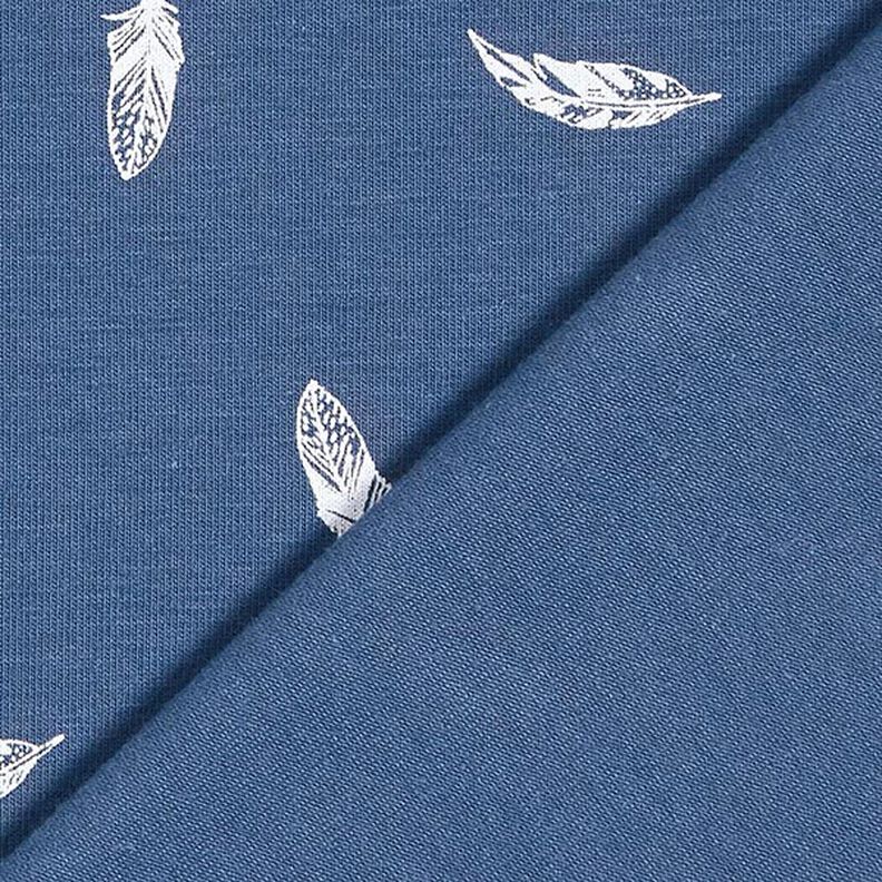 Cotton Jersey Feathers – denim blue,  image number 4