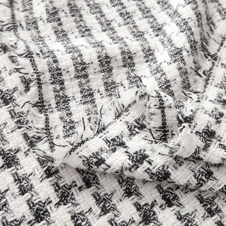 Houndstooth bouclé – black/white,  image number 5