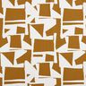 Decor Fabric Half Panama abstract shapes – mustard/natural,  thumbnail number 1