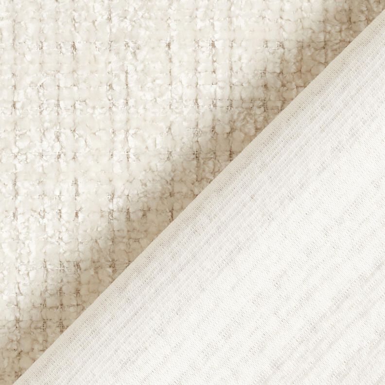Upholstery Fabric Chenille Plain – offwhite, image number 3
