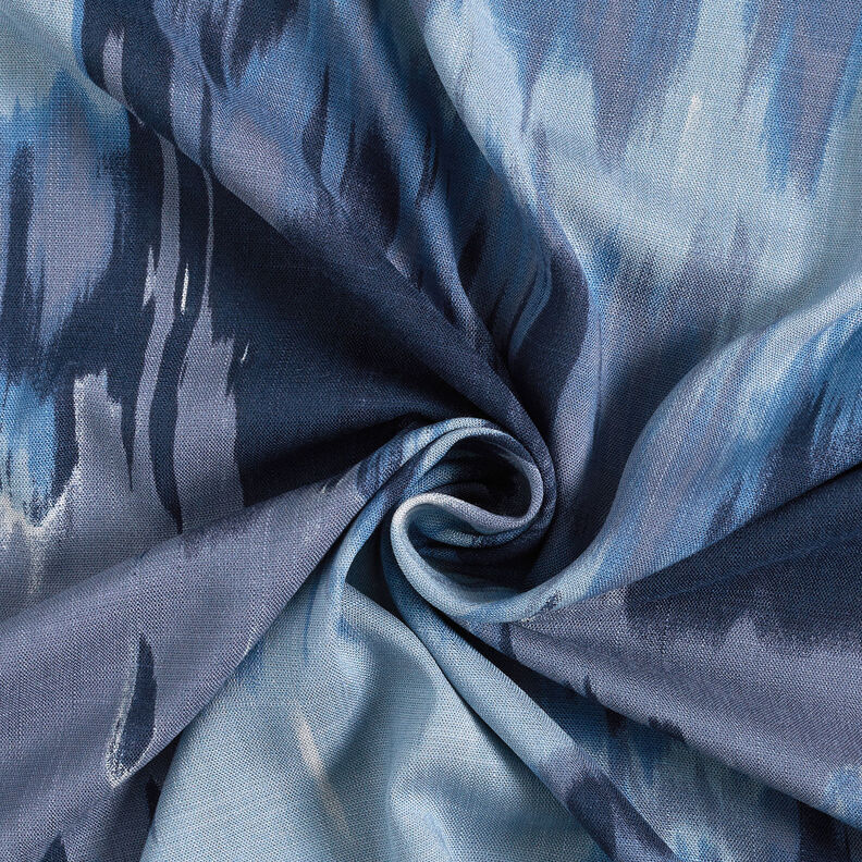 Water reflection viscose fabric – steel blue/light wash denim blue,  image number 3