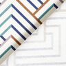 Decor Fabric Half Panama modern diamonds – white/blue,  thumbnail number 4