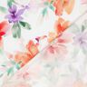 LENZING™ ECOVERO™ viscose fabric spring flowers digital print – white/peach orange,  thumbnail number 4