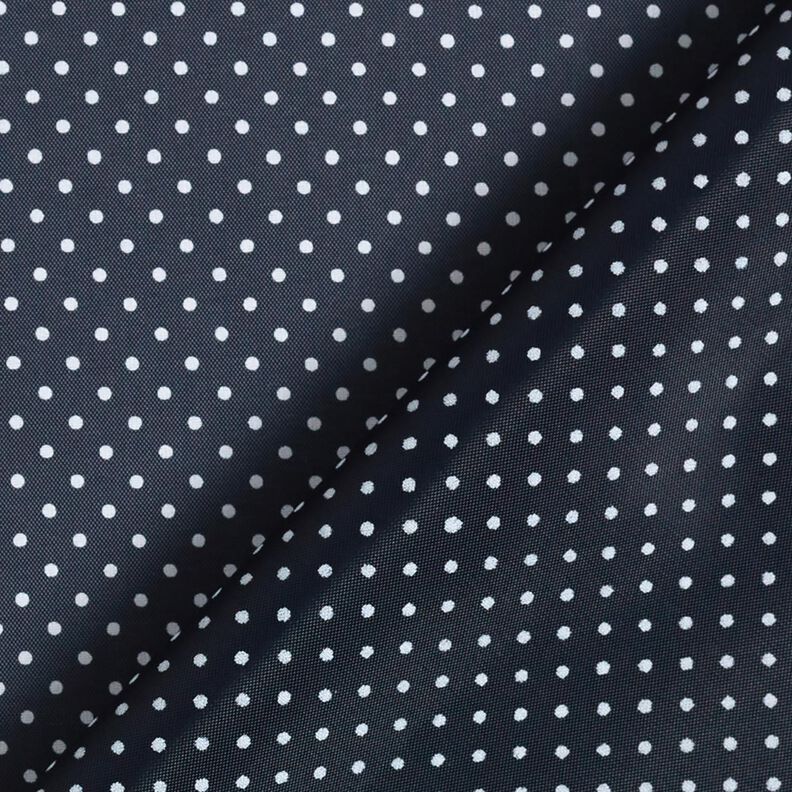 Polka dot lining fabric – navy blue/white,  image number 4